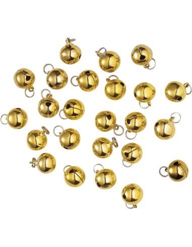 Sachet de 24 clochettes dorées