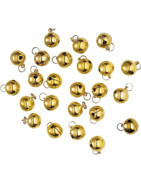 Sachet de 24 clochettes dorées
