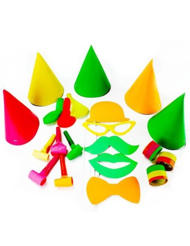 Set cotillons fluorescents 5 personnes