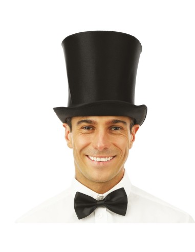 Chapeau haut de forme satiné noir