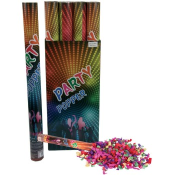 Canon à confettis multicolore géant