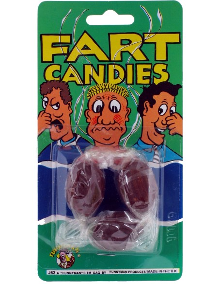 3 bonbons goût pet