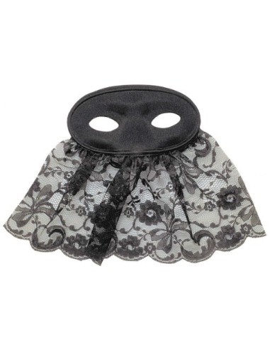 loup domino avec bavette dentelle