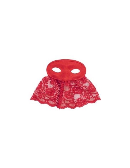 loup domino avec bavette dentelle