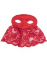 loup domino avec bavette dentelle
