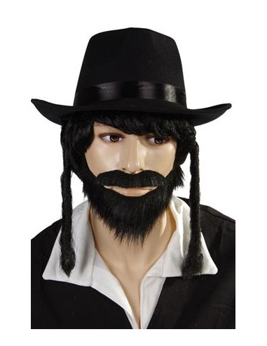 Chapeau rabin avec papillotes