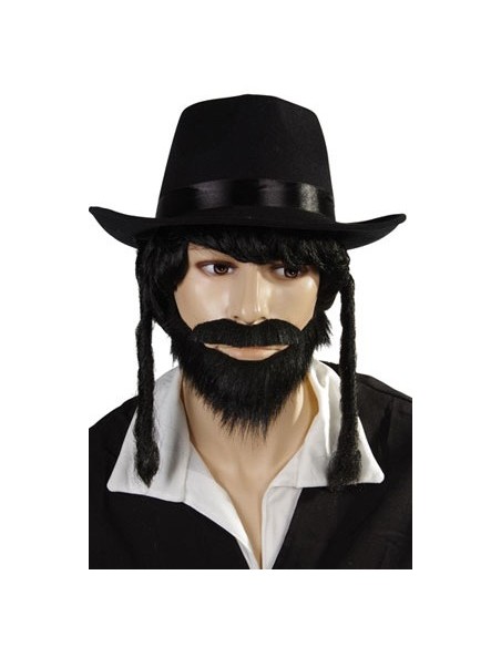 Chapeau rabin avec papillotes