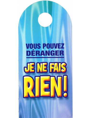 Affiche de porte humoristique