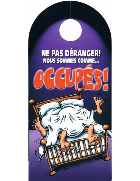 Affiche de porte humoristique