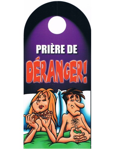 Affiche de porte humoristique