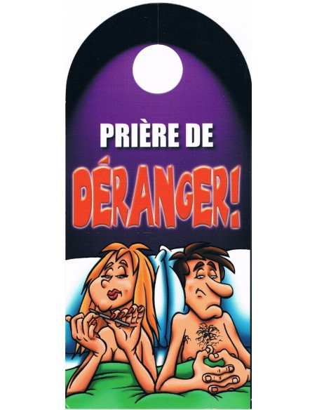 Affiche de porte humoristique