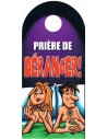 Affiche de porte humoristique