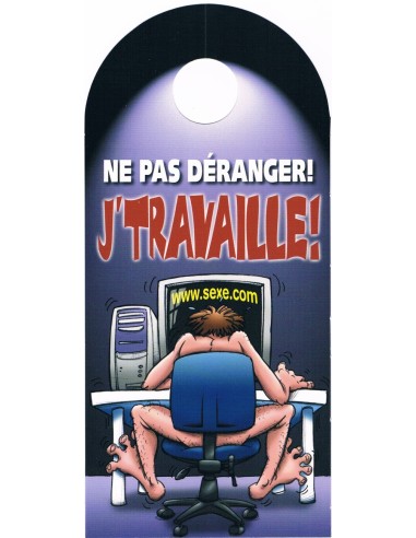 Affiche de porte humoristique