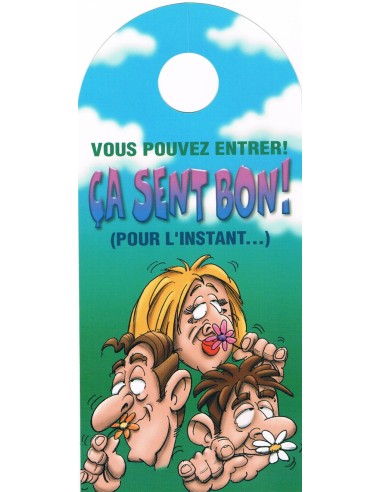 Affiche de porte humoristique