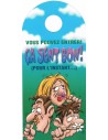 Affiche de porte humoristique