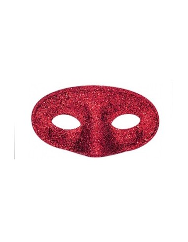 Loup domino brillant avec paillettes