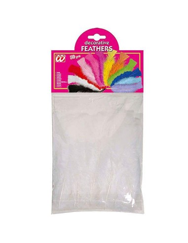 Sachet de 50 plumes blanches