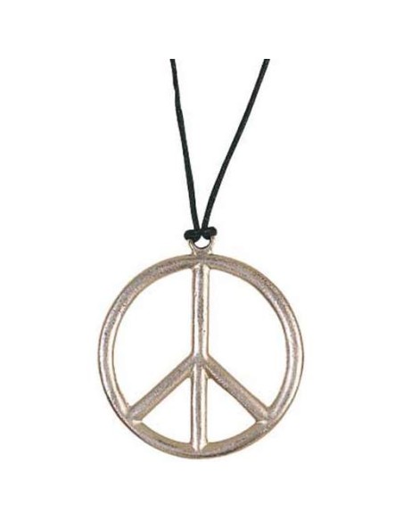 Pendentif plastique peace and love