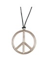 Pendentif plastique peace and love