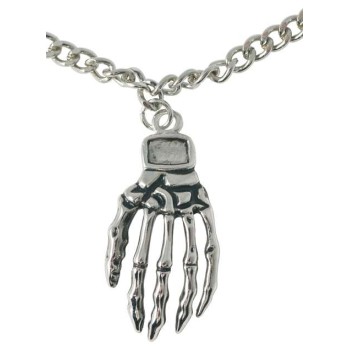 Collier main de squelette
