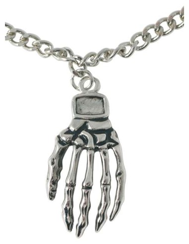 Collier main de squelette