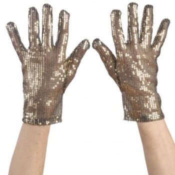 Paire de gants dorés