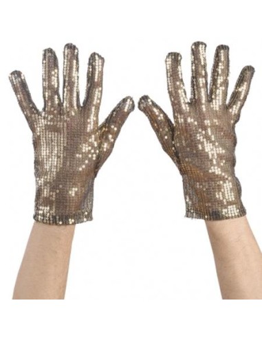 Paire de gants dorés