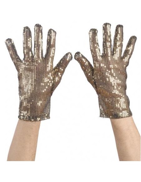 Paire de gants dorés