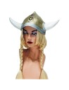 Casque de viking avec tresses blondes