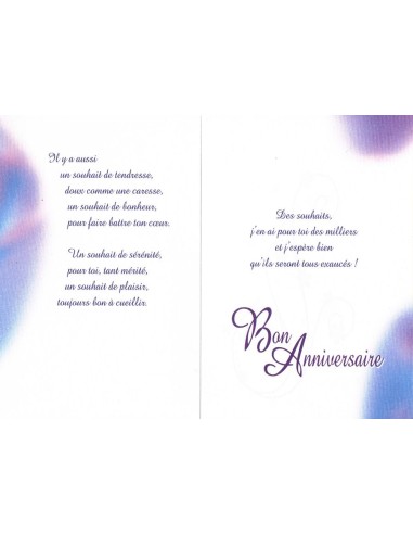 Carte à l'occasion de ton anniversaire