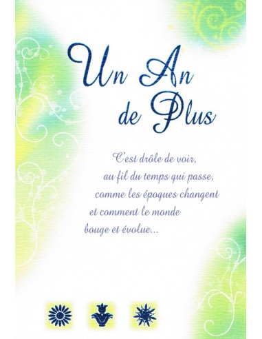 Carte un an de plus