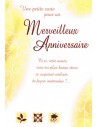 Carte pour un merveilleux anniversaire