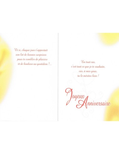 Carte pour un merveilleux anniversaire