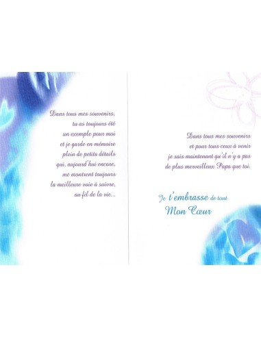 Carte mon cher papa