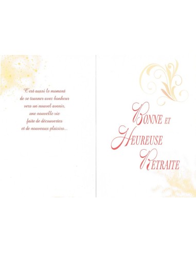 Carte bonne et heureuse retraite