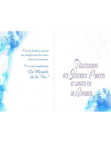 Carte félicitations pour cet heureux événement