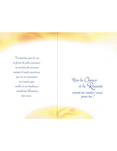 Carte porte bonheur