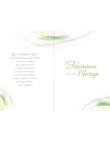 Carte heureux mariage