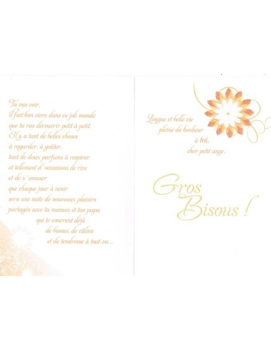 Carte bienvenue bébé