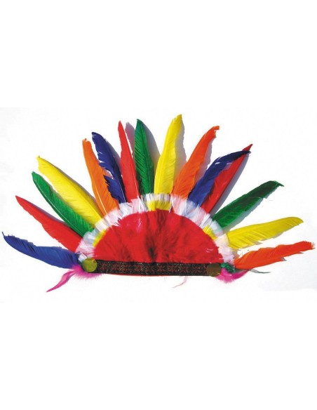 Coiffe indien multicolore