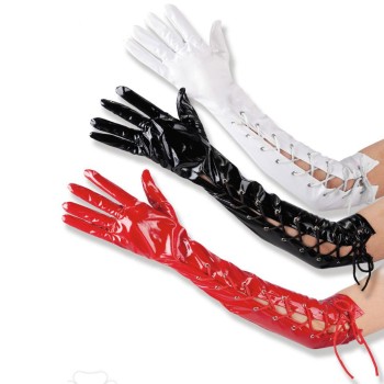Gants longs en vinyl