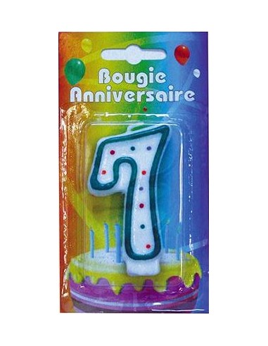 Bougie chiffre 7
