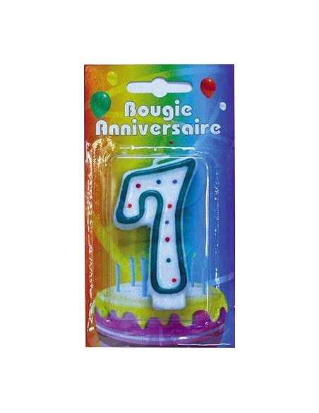 Bougie chiffre 7