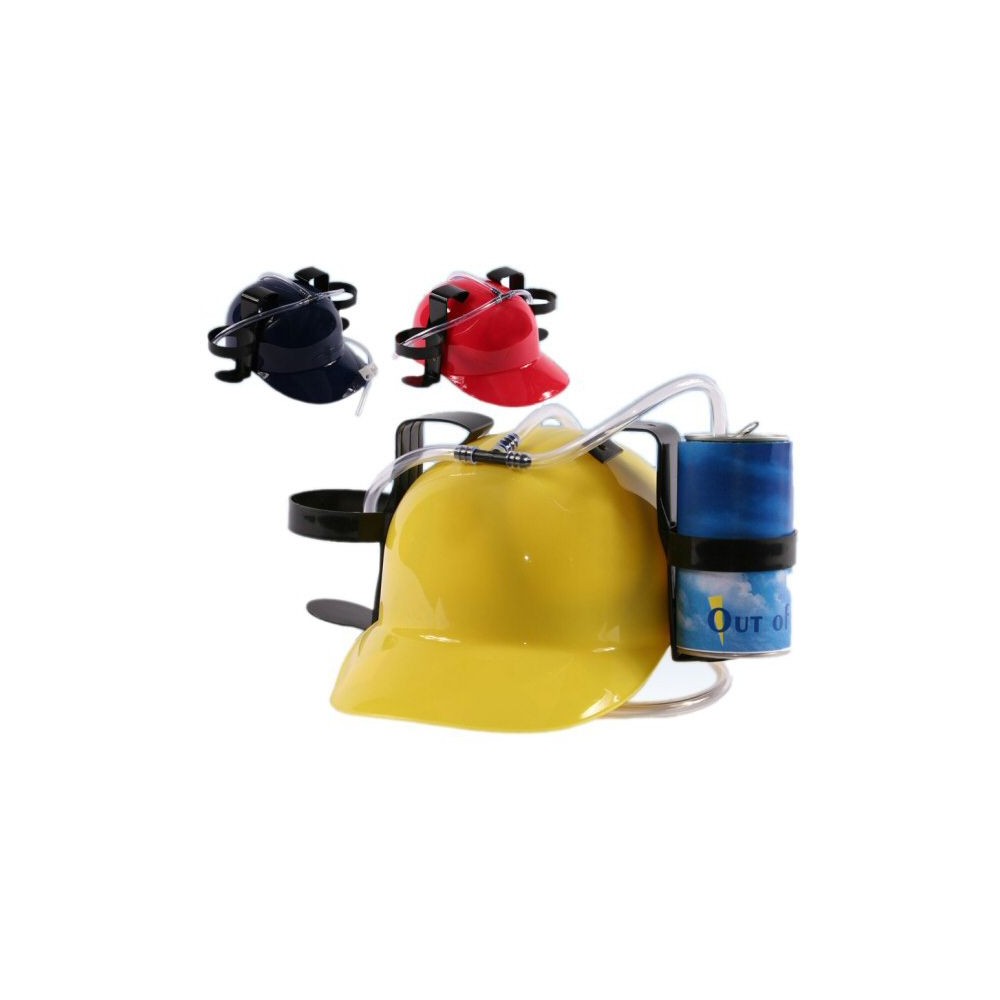 Casque Porte-Canettes Bombo - Pour Fêtes Et Événements - 2 Porte-Boissons Avec Pailles - Taille Réglable (jusqu'à 60cm) - Accessoire Déguisement Drôle