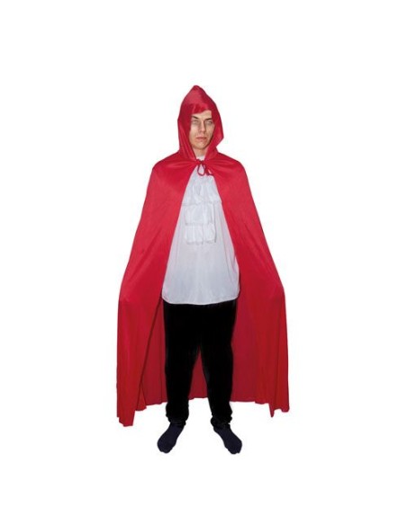 Cape rouge avec capuche