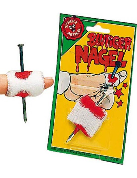 Clou dans le doigt avec bandage