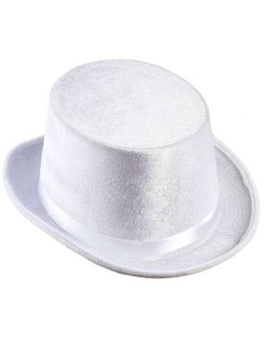 Chapeau haut de forme blanc