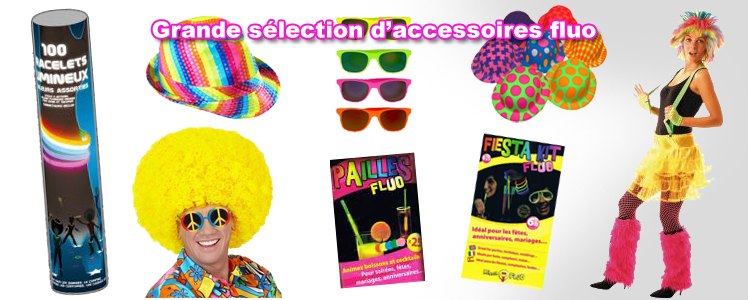 Kit d'accessoires Néon Années 80 - Accessoire Déguisement - Rue de la Fête