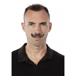 Moustache stylisée grise