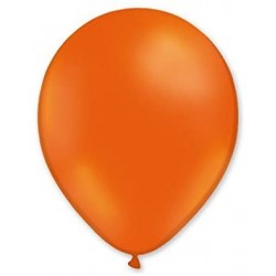 50 ballons métal orange 28 cm
